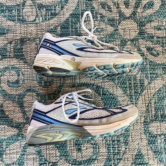 Brooks Adrenaline GTS 7 Womens Running Shoes White Blue Size 9 - Picture 4 of 7